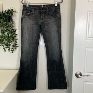 7 For All Mankind Grey Wash Straight Leg Jean - Size 29